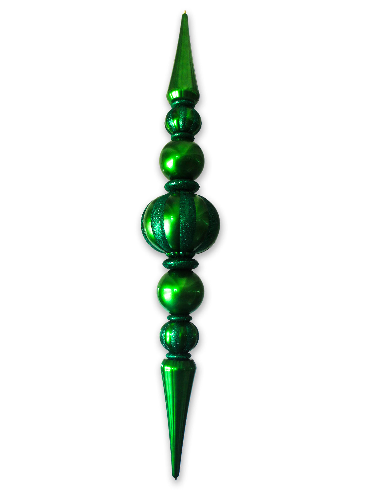 Giant Oversized Shatterproof Plastic Green Finial