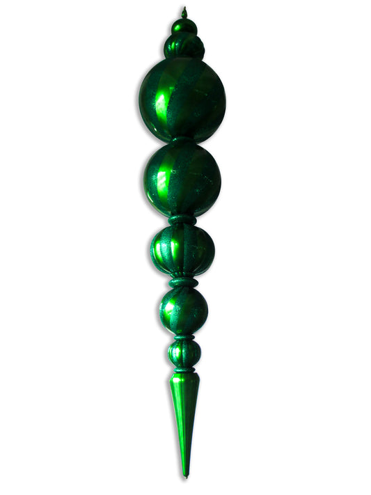 125" Jumbo Green Finial Ornament