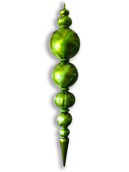 125" Jumbo Lime Green Finial Ornament