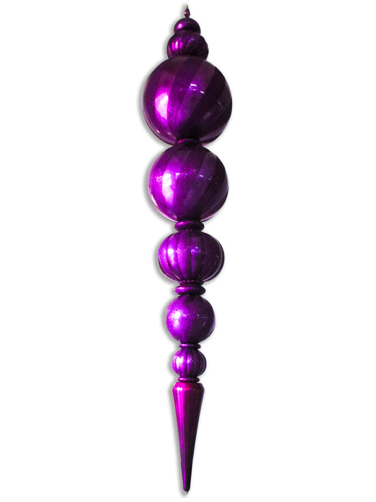 125" Jumbo Finial Ornament Purple