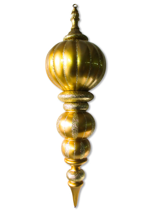 40" Shiny Gold Oversized Finial Ornament