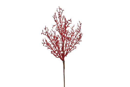 3 Pack of Red Glitter Branch Picks