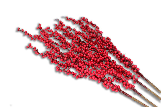 4 Pack of 25" Red Berry Spray Picks