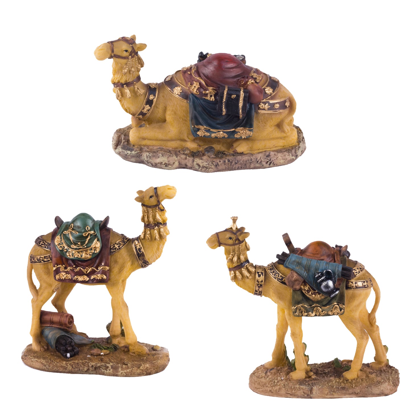 8" Set of Camels for Nativity Set