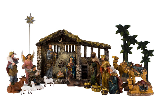 24 Piece Lifelike Nativity