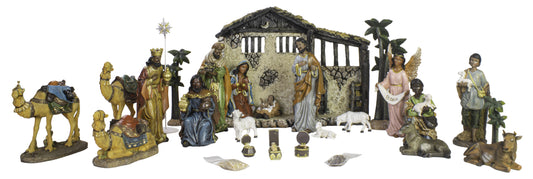 24 Piece Black Nativity Set