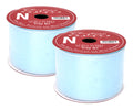 2 Pack of 30' Light Blue Ribbon with Glitter Enhancements