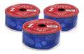 3 Pack of 30' Dark Blue Ribbon with Glitter Dot Designs