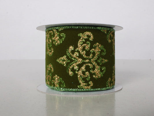 Green Ribbon 2.5" Wide 10 Yards