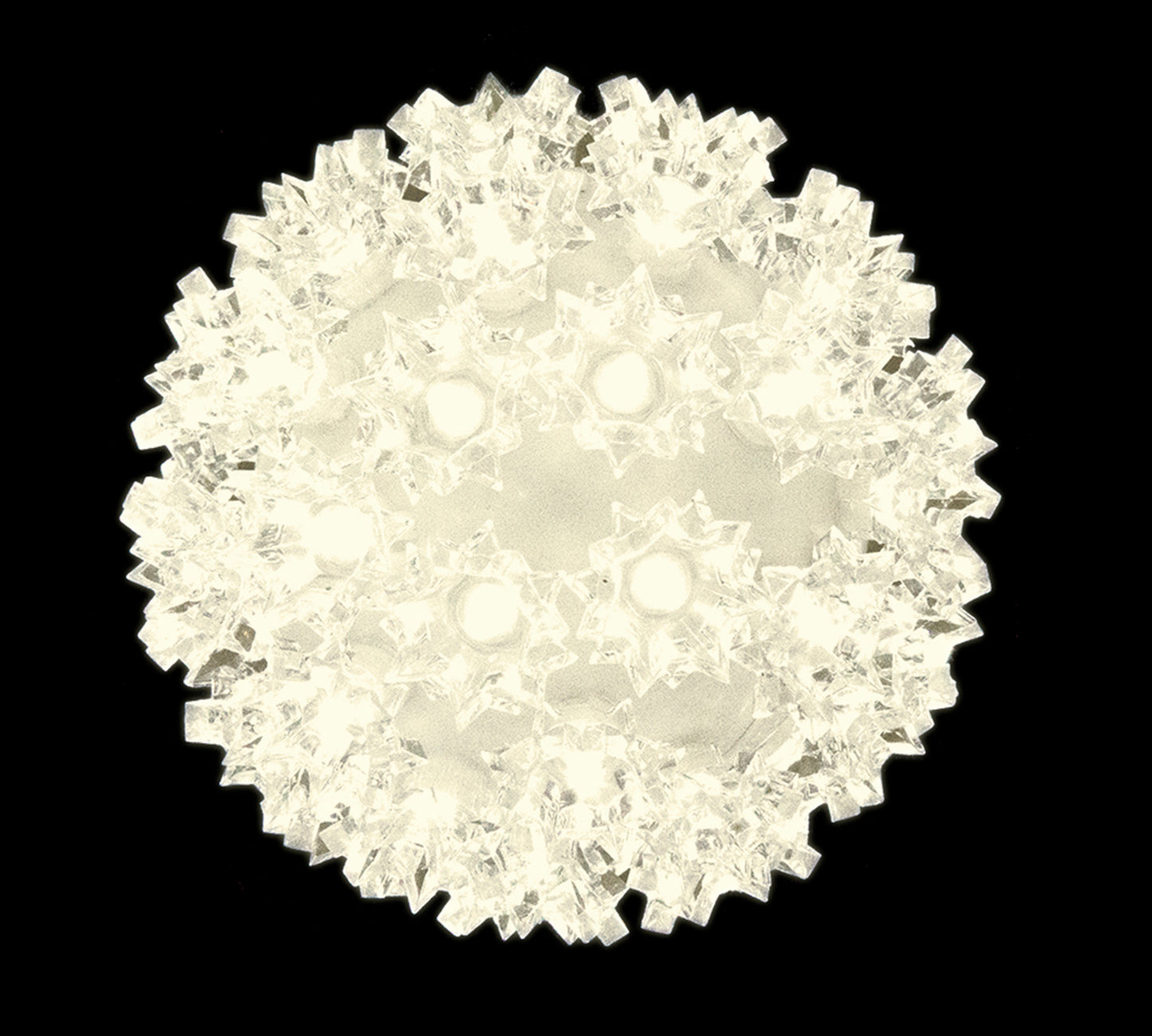 7.5" Sphere 100mm Warm White LEDS