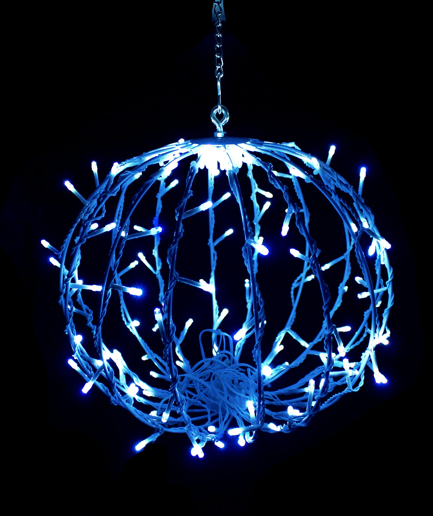 12" Sphere with 120 Blue LEDS