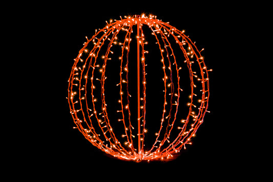 400 Orange 5mm LEDs on 32" Sphere