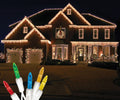 Standard Grade M5 Multi Colored Icicle LED Light Set on White Wire