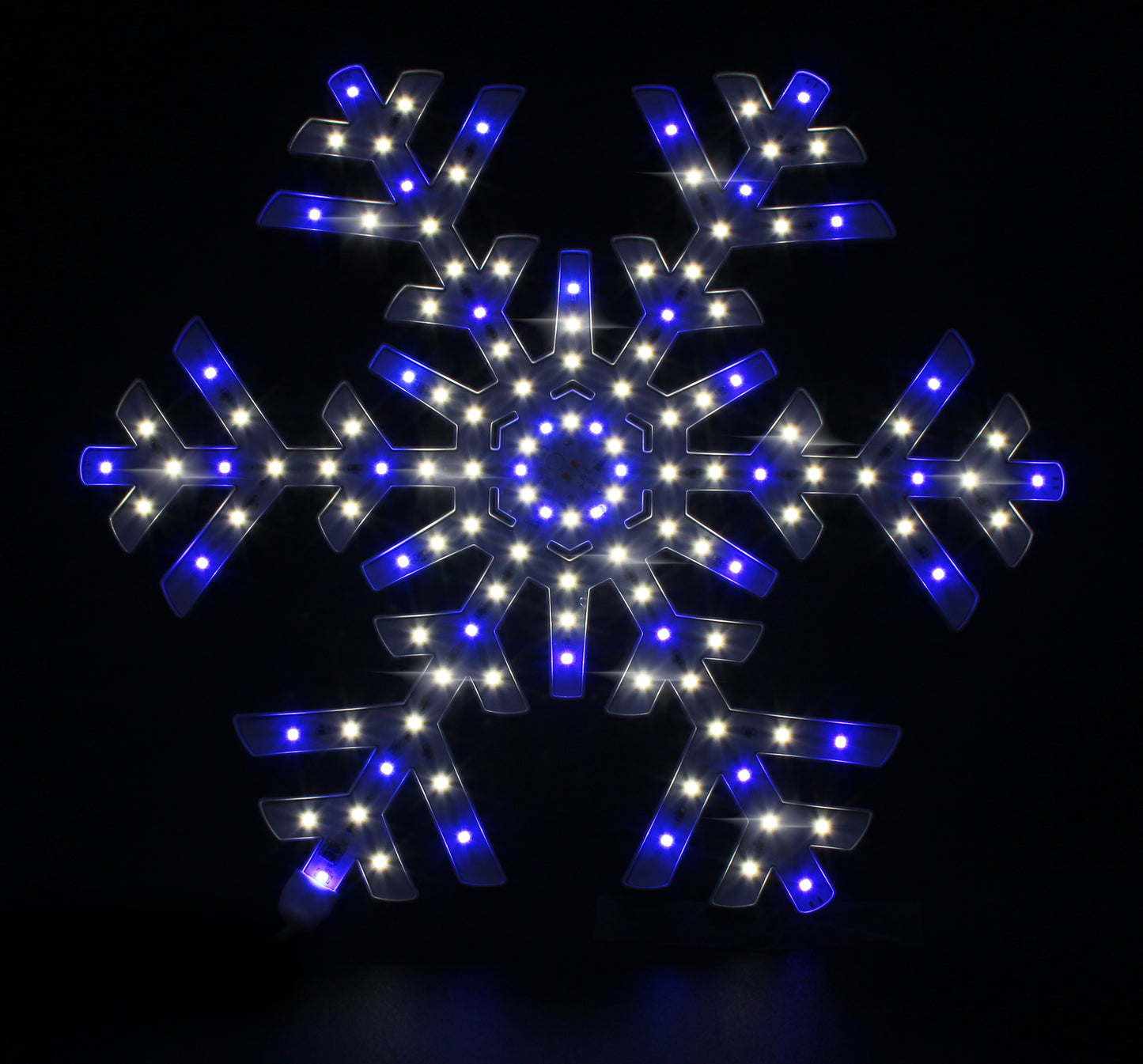 14" LED SNOWFLAKE BLUE AND WHITE