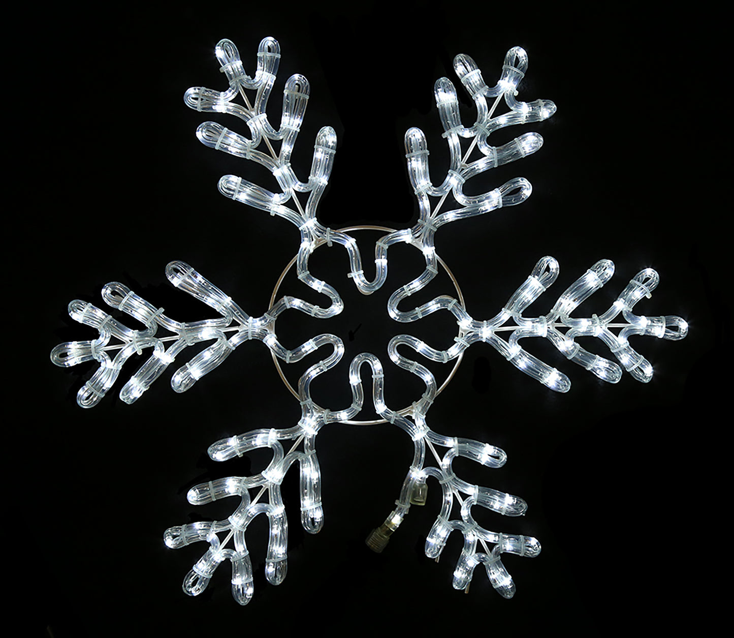 24" Pure White LED Ice Snowflake