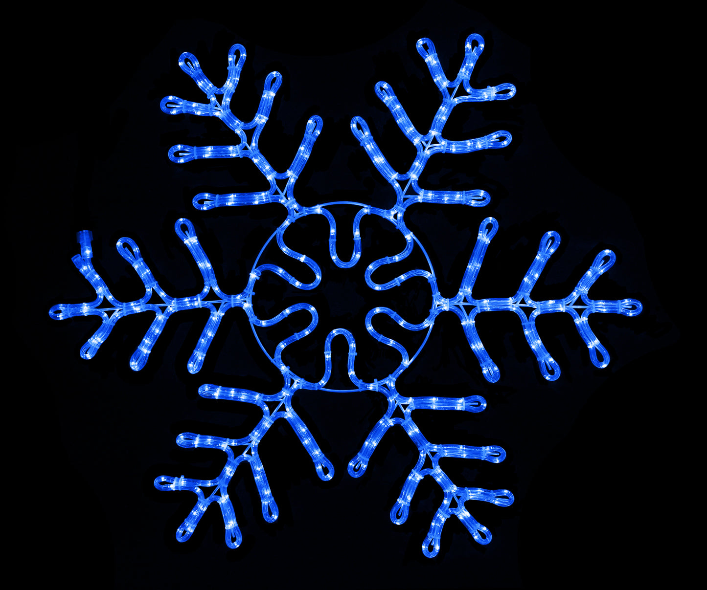 36" Blue LED Ice Snowflake