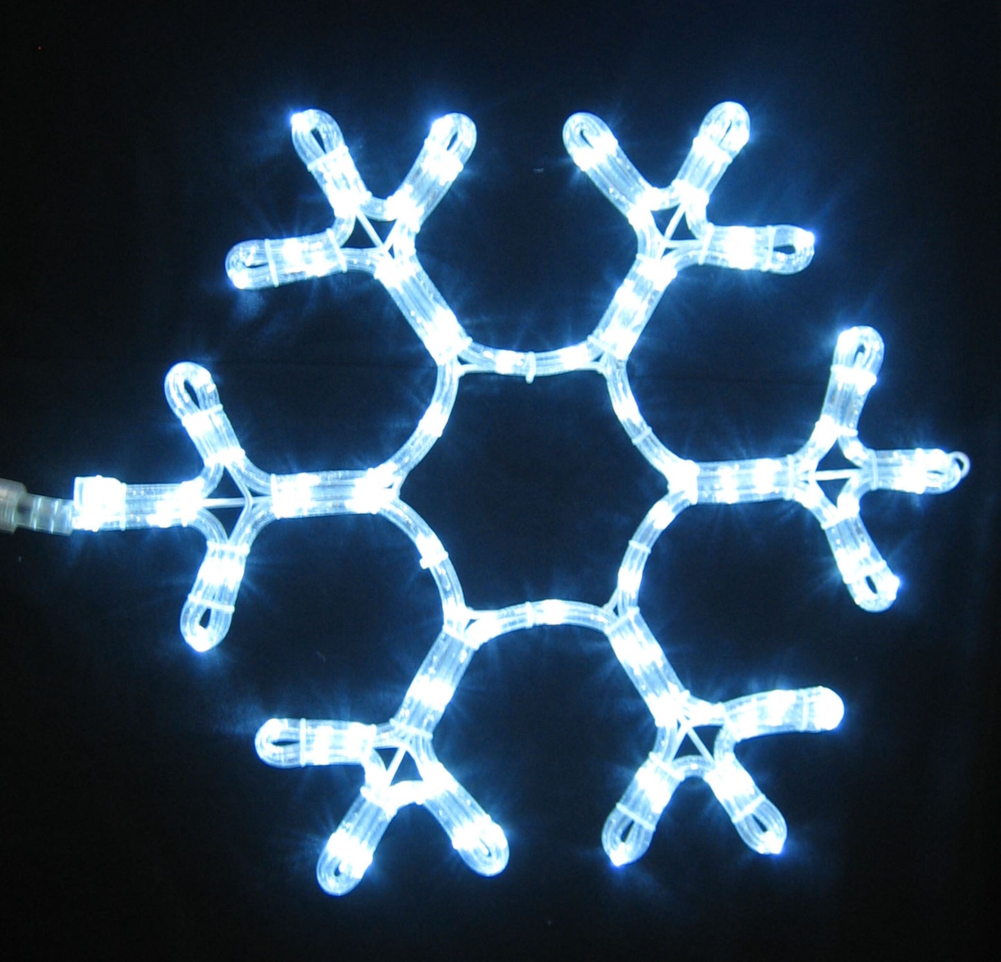 36" Pure White LED Snowflake