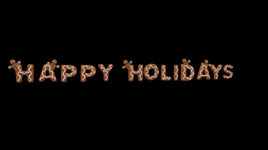 Gingerbread Happy Holidays Sign 2'