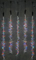 Multi Colored LED Snowfall Strings Set of 5
