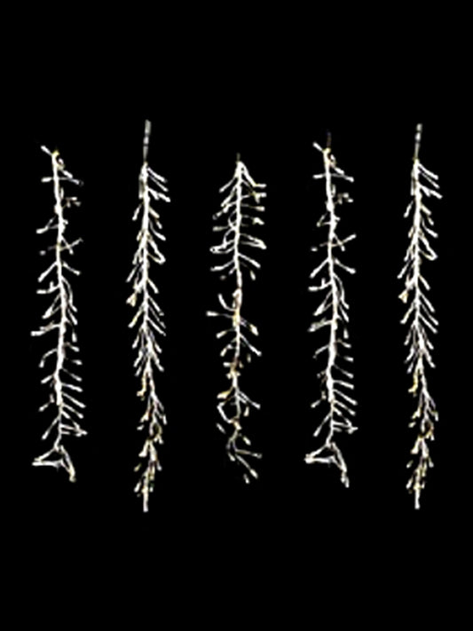 Pure White LED Snowfall Strings Set of 5