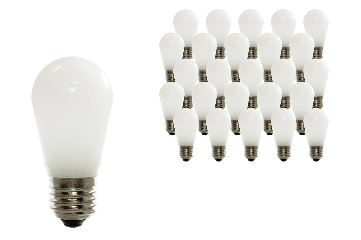 25 Pack of T50 Frosted Cool White LED Replacement Bulbs