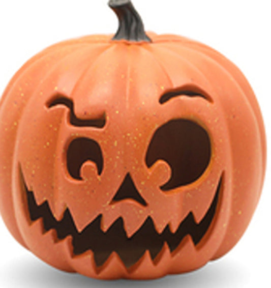 9" Battery Operated Funny Jack-O-Lantern