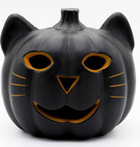 9" Battery Operated Jack-O-Lantern Cat