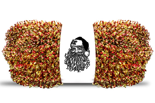 100' Red and Gold Metallic Tinsel Garland