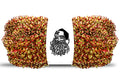 100' Red and Gold Metallic Tinsel Garland