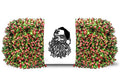 100' Red and Green Metallic Tinsel Garland