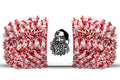100' Red and Silver Metallic Tinsel Garland