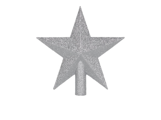 9" Silver Star Tree Topper