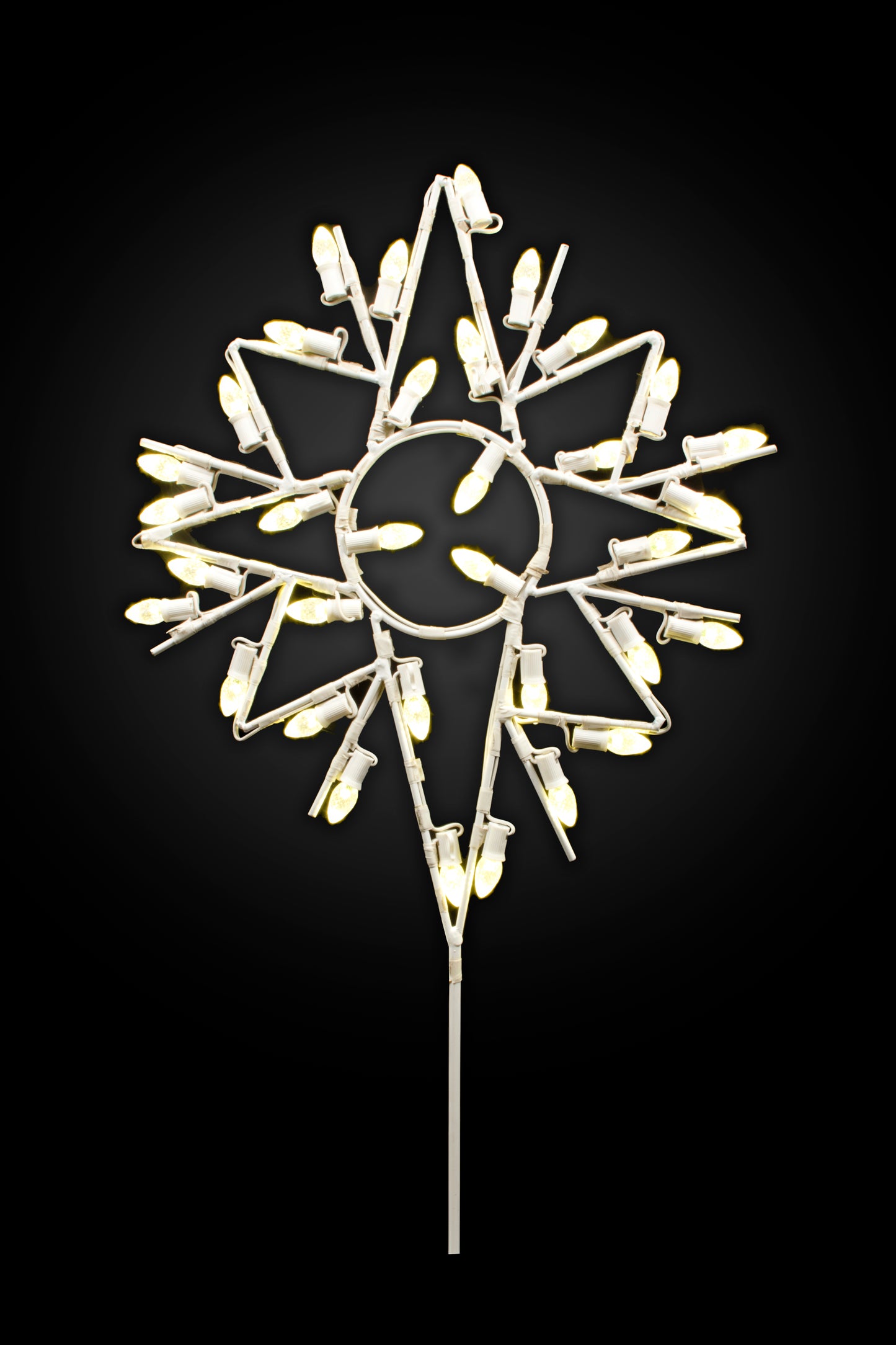 3' Bethlehem Star Tree Topper Lit with Warm White LEDs