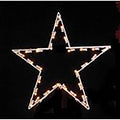 2' Star Tree Topper Lit with Warm White LEDs