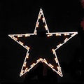 4' Star Tree Topper lit with LED warm white Lights