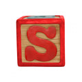 1.5' Red Toy Block CHIMSW Letters