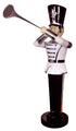 Black and White Toy Soldier with Trumpet 6'