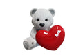 Toy White Teddy Bear With Heart