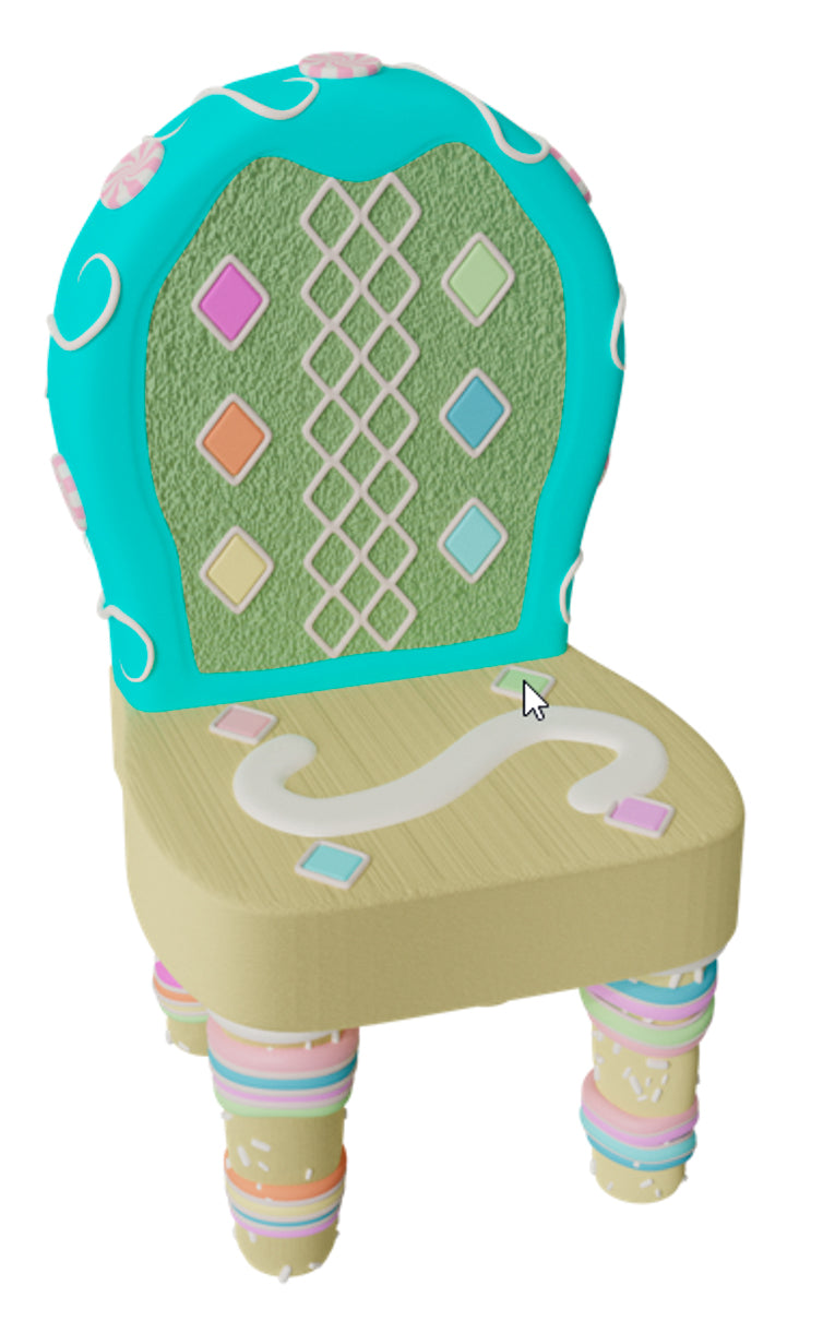 Teal Candy Chair