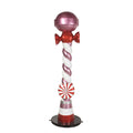 7' Pink and Red Candy Lamp Post