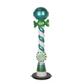 7' Teal and Green Candy Lamp Post