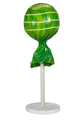 5' Green Lollipop White Base