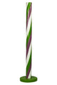 Purple, White, and Green 5' Candy Stick