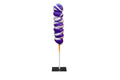 4' Purple and White Swirl Lollipop