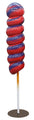 4' Red and Purple Swirl Lollipop