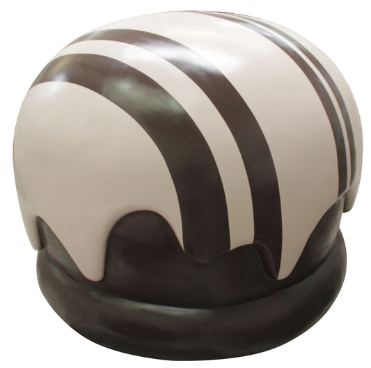 36" Chocolate Truffle with White Stripes