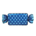 5' Wrapped Rectangle Candy with Blue Wrapper with Light Blue Polka Dots