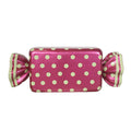 5' Wrapped Rectangle Candy with Pink Wrapper with Lime Green Polka Dots