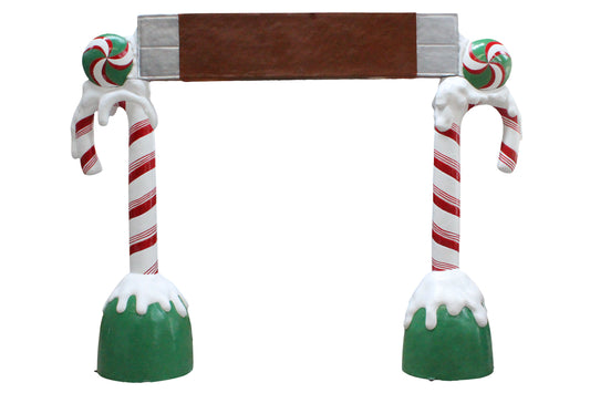 8' Candy Cane Arch with Chocolate Bar