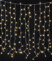 Warm White LED Curtain Lights 150 Twinkle Lights